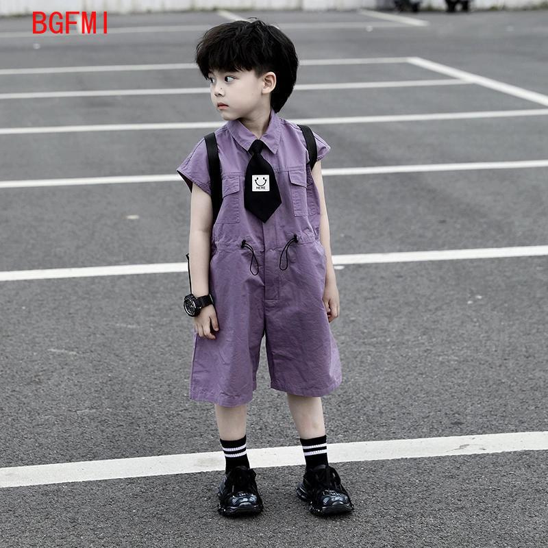 Summer Clothing For Baby Boy - 어린이 여름 반바지 작업복 카프리 소년