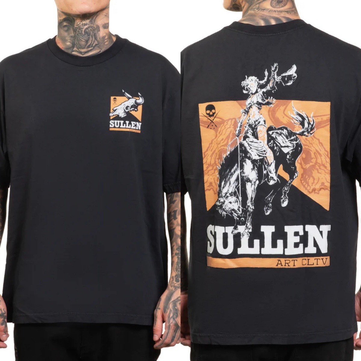 Vintage Summer Clothing Brand - Fit Sullen 의류 그래픽 코튼 티셔츠