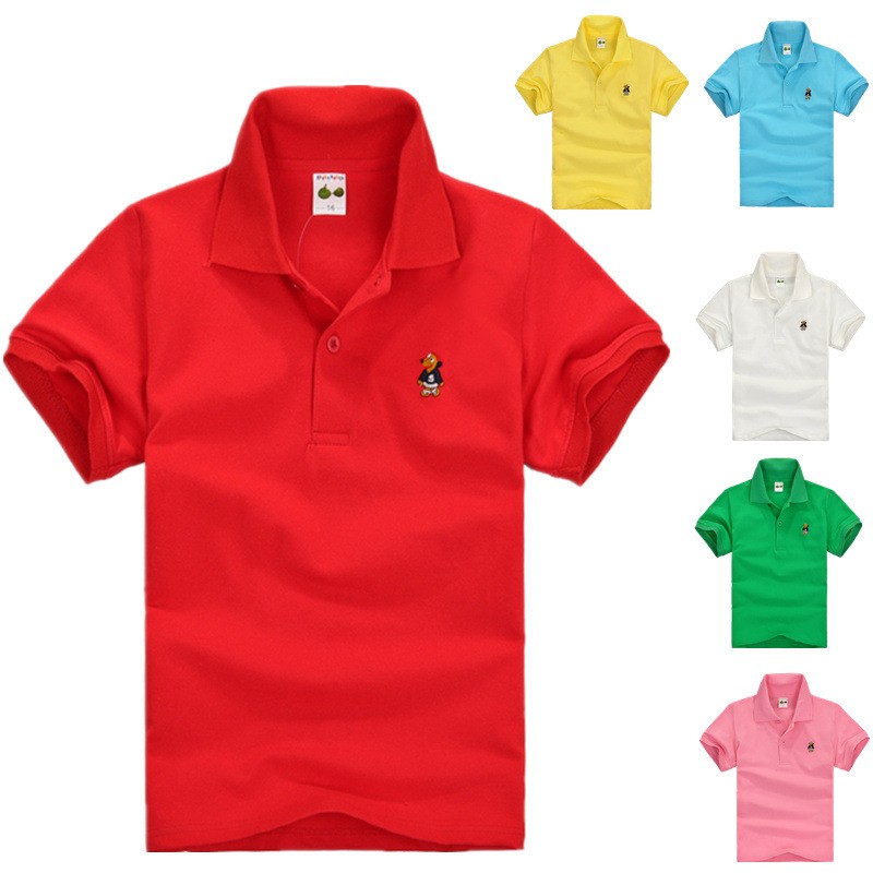 Summer Clothing For Baby Boy - 여름 십대 폴로 셔츠 3-14Yrs 소녀를위한