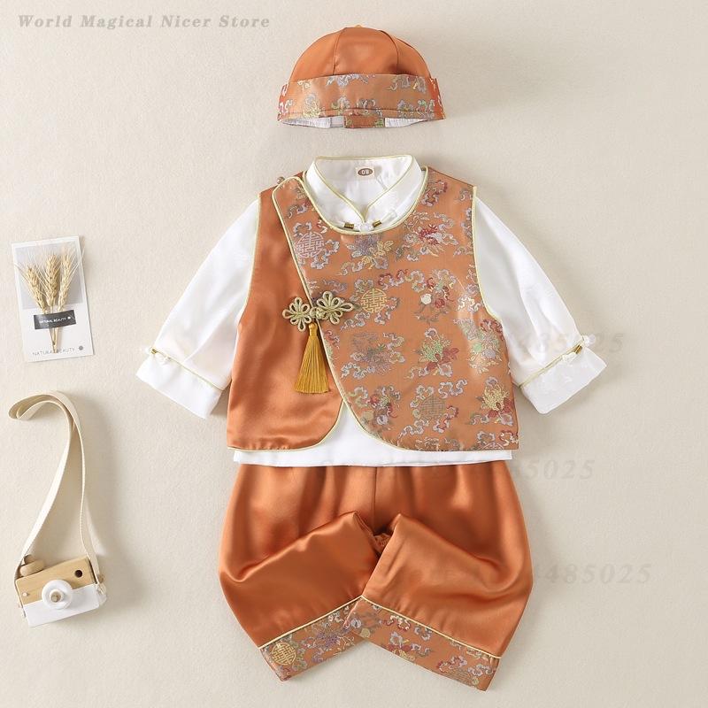 봄 여름 아기 당나라 정장 어린이 소년 소녀 백일 한  - Summer Clothing For Baby Boy 리뷰 및 가격