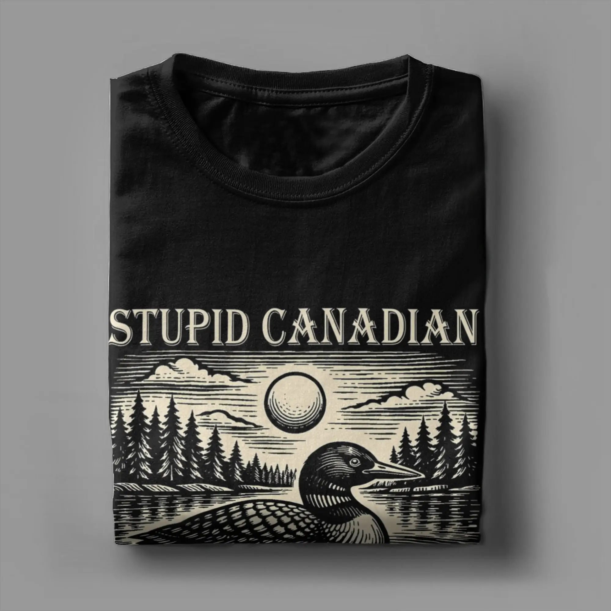 남성 티셔츠 Stupid Canadian Wolf Bi - Summer Clothing Ideas Men 리뷰 및 가격