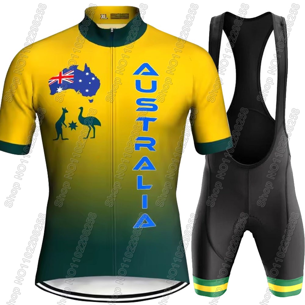 호주 국가 대표팀 2025 사이클링 저지 세트 남성 자 - Summer Clothing Australia 리뷰 및 가격