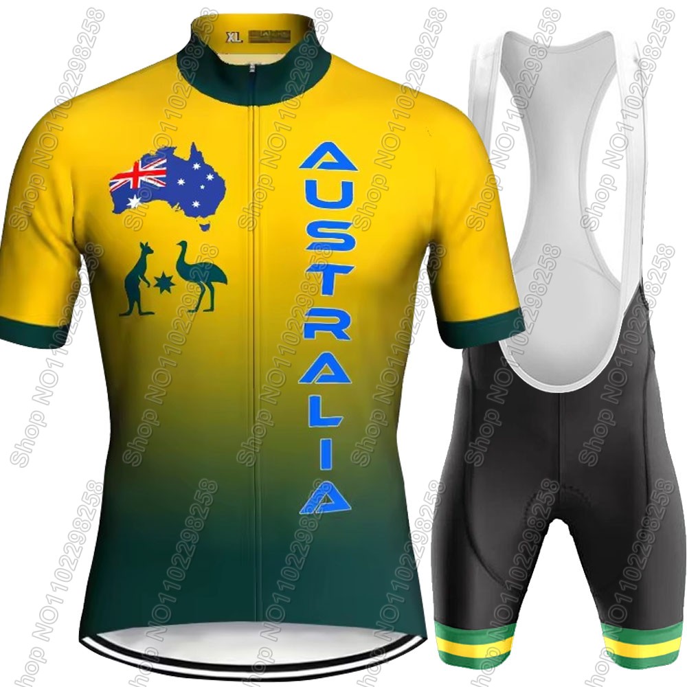 호주 국가 대표팀 2025 사이클링 저지 세트 남성 자 - Summer Clothing Australia 리뷰 및 가격