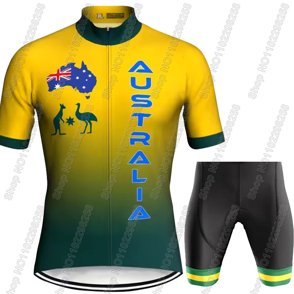 호주 국가 대표팀 2025 사이클링 저지 세트 남성 자 - Summer Clothing Australia 리뷰 및 가격