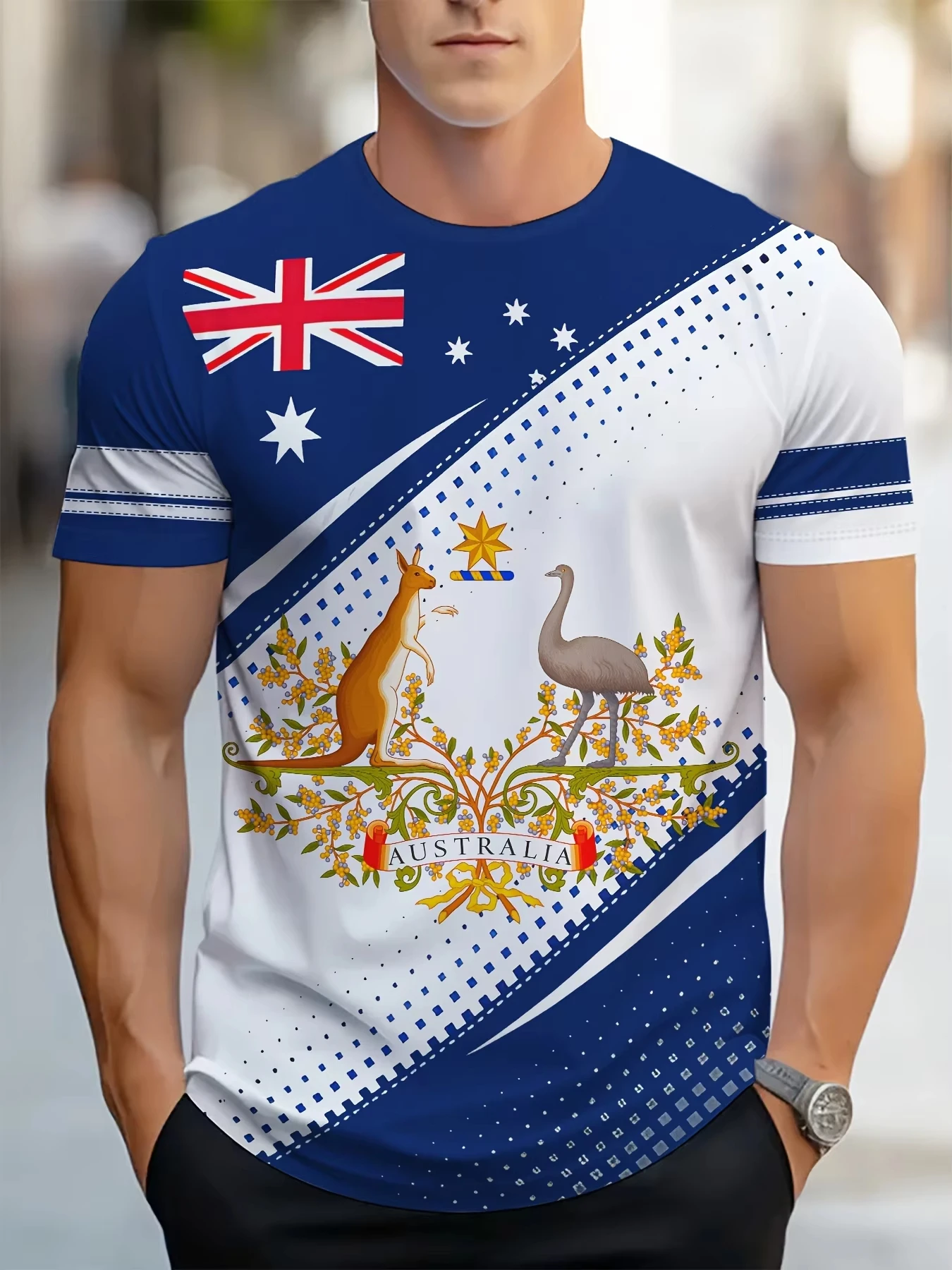 남성 티셔츠 호주 그래픽 키즈 티셔츠 반팔 남성 티셔츠 - Summer Clothing Australia 리뷰 및 가격