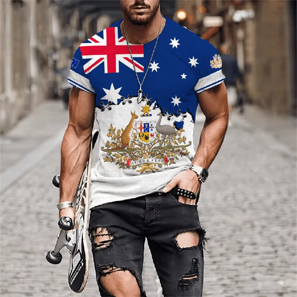 남성 티셔츠 호주 그래픽 키즈 티셔츠 반팔 남성 티셔츠 - Summer Clothing Australia 리뷰 및 가격