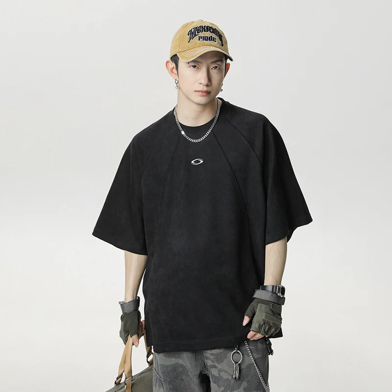 TFETTERS 브랜드 스플라이싱 스웨이드 남성 T 셔 - Vintage Summer Clothing Brand 리뷰 및 가격