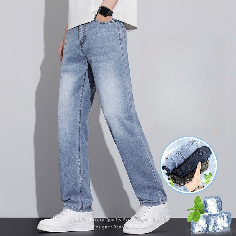 브랜드 의류 여름 얇은 라이오셀 원단 청바지 남성 스트 - Vintage Summer Clothing Brand 리뷰 및 가격