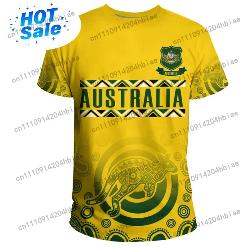 3D 프린트 호주 국기 티셔츠 남성 호주 국가 상징 티 - Summer Clothing Australia 리뷰 및 가격