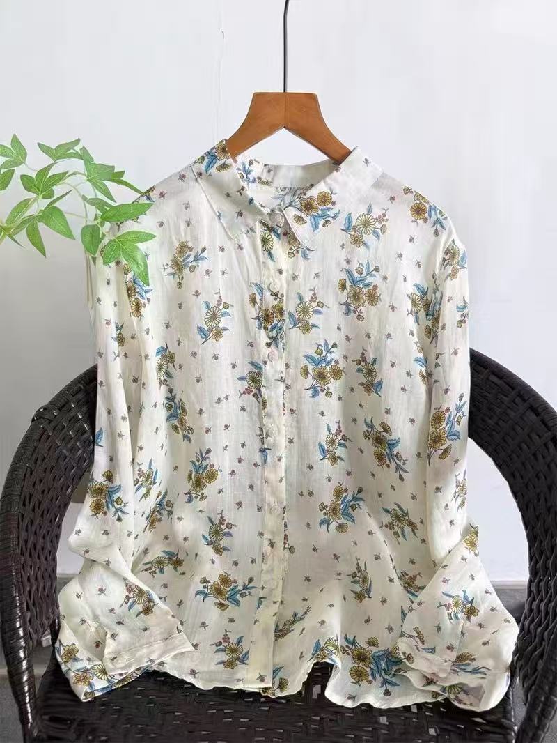100% 라미 린넨 셔츠와 블라우스 여성용 봄 빈티지  - Vintage Summer Clothing Brand 리뷰 및 가격