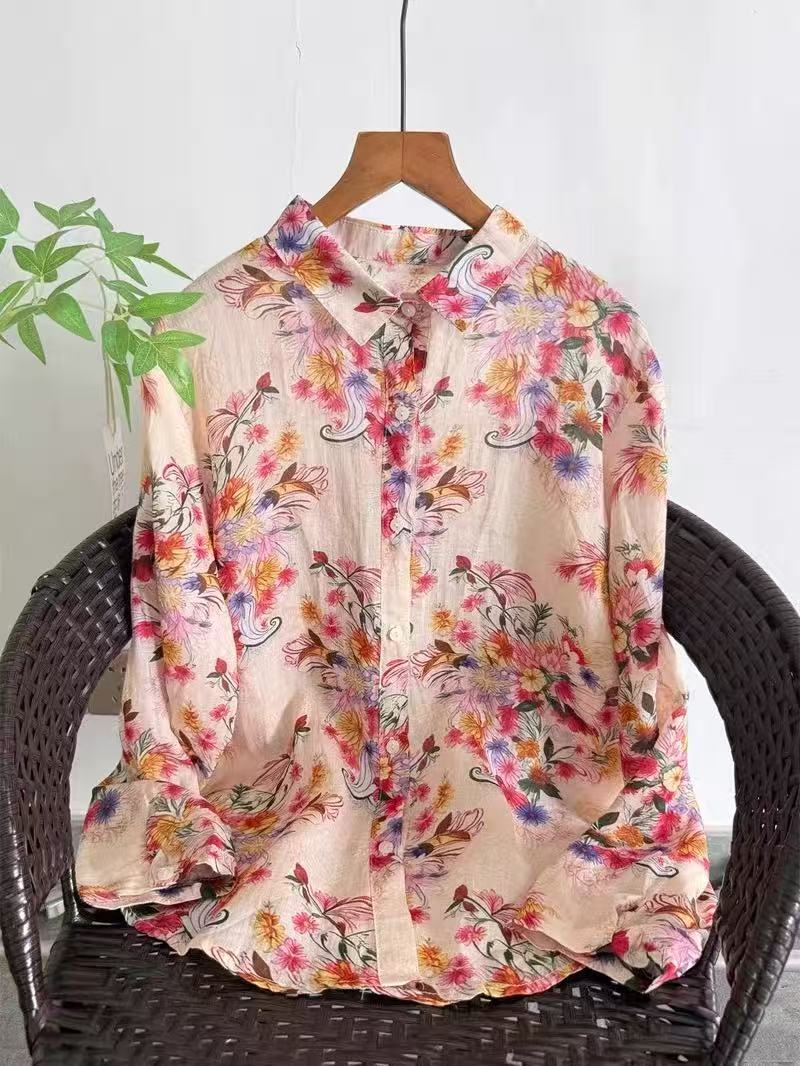 100% 라미 린넨 셔츠와 블라우스 여성용 봄 빈티지  - Vintage Summer Clothing Brand 리뷰 및 가격