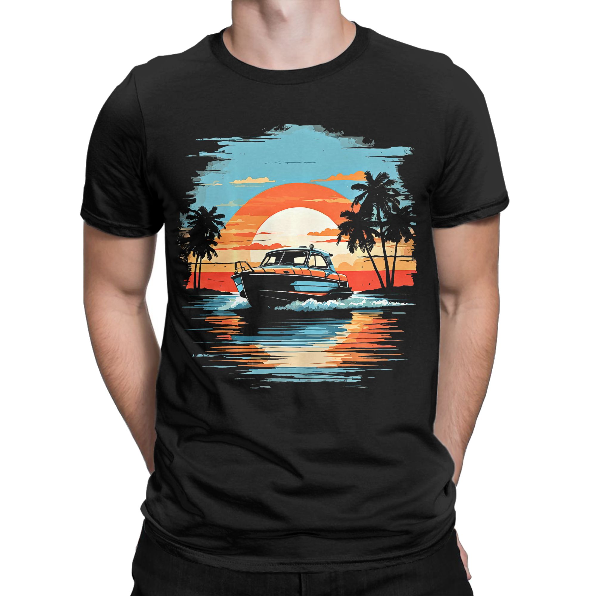 남성용 티셔츠 모터보트 요트 크루즈 여름 보트 타기 티 - Summer Clothing Ideas Men 리뷰 및 가격