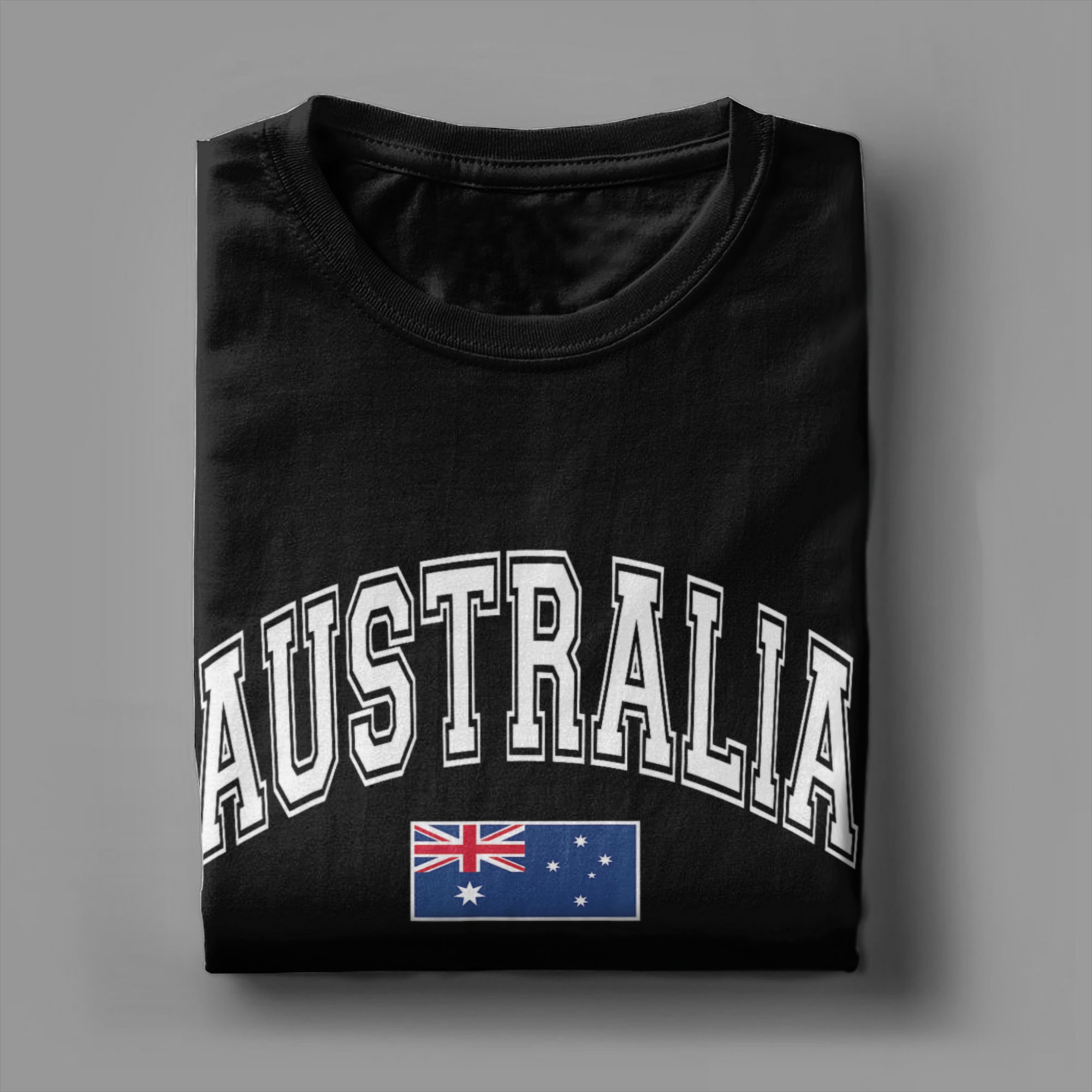 남성 티셔츠 호주 호주 국기 참신한 순면 티셔츠 반팔  - Summer Clothing Australia 리뷰 및 가격