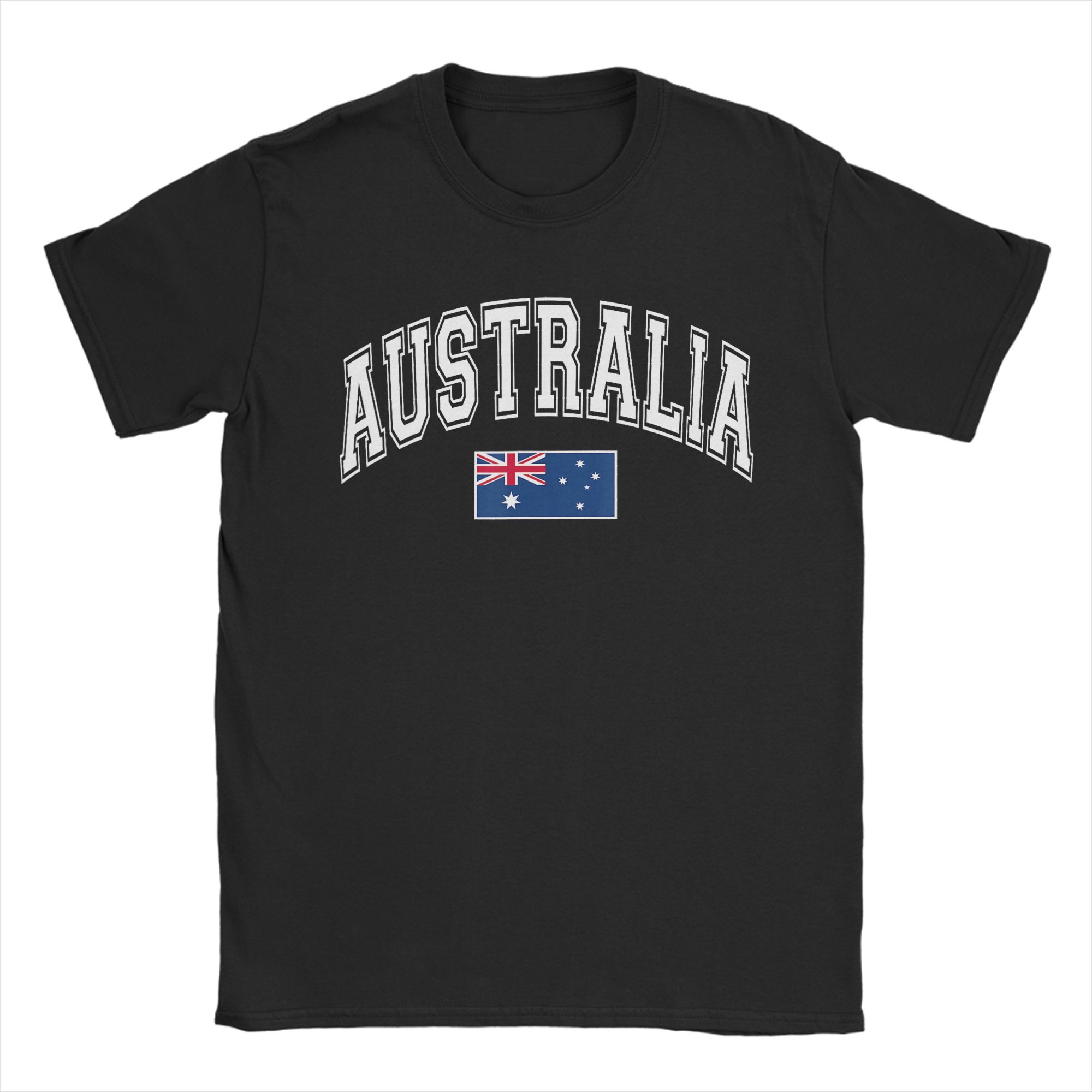 남성 티셔츠 호주 호주 국기 참신한 순면 티셔츠 반팔  - Summer Clothing Australia 리뷰 및 가격