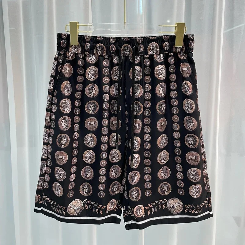 로얄 럭셔리 남성 셔츠 세트 빈티지 패턴 캐릭터 프린트 - Summer Clothing Essentials 리뷰 및 가격
